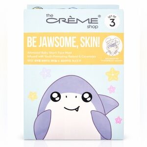 NWT - Korean Skincare Baby Shark Face Masks Set of 3
